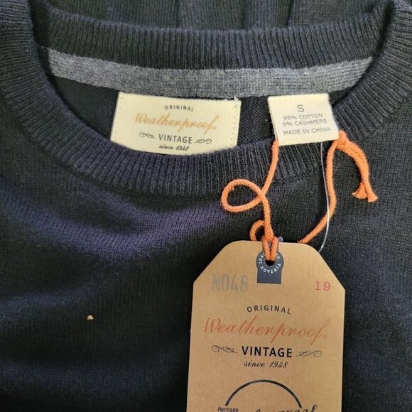 WEATHERPROOF Cotton Cashmere Crewneck Sweater Men's. Size Small NWT $80 - Picture 8 of 9